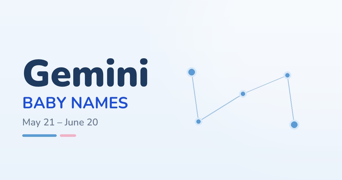 50 Best Gemini Baby Names: Clever Names for Your Little Twin (May 21 – June 20)